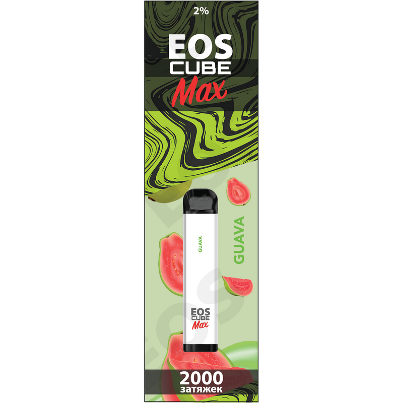 Фото EOS Cube Max - Guava (Гуава), 2000 затяжек, 20 мг (2%)