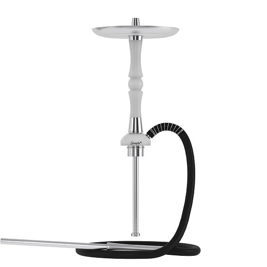 Фото Mattpear - Simple S Pro White Шахта с шариком (Шахта + Шланг + Мундштук + Блюдце)