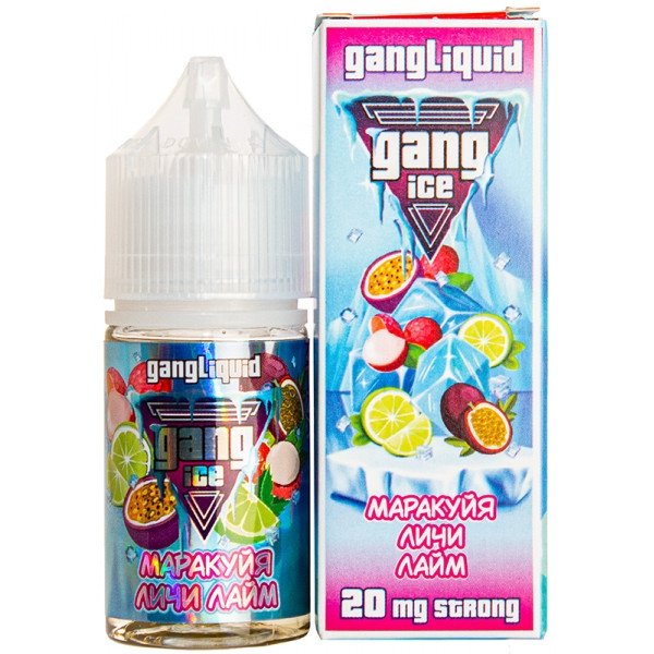 Фото GANG ICE STRONG - Маракуйя-Личи-Лайм, 30мл