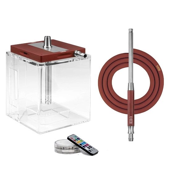 Фото Hoob Atom Wine Red (Шахта + Колба + Шланг + Мундштук)