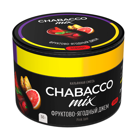 Фото Chabacco STRONG MIX - Pink Jam (Фруктово - ягодный джем) 50г