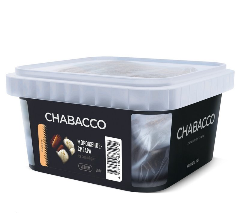 Фото Chabacco STRONG - Ice Cream Cigar (Мороженое-Сигара) 200г