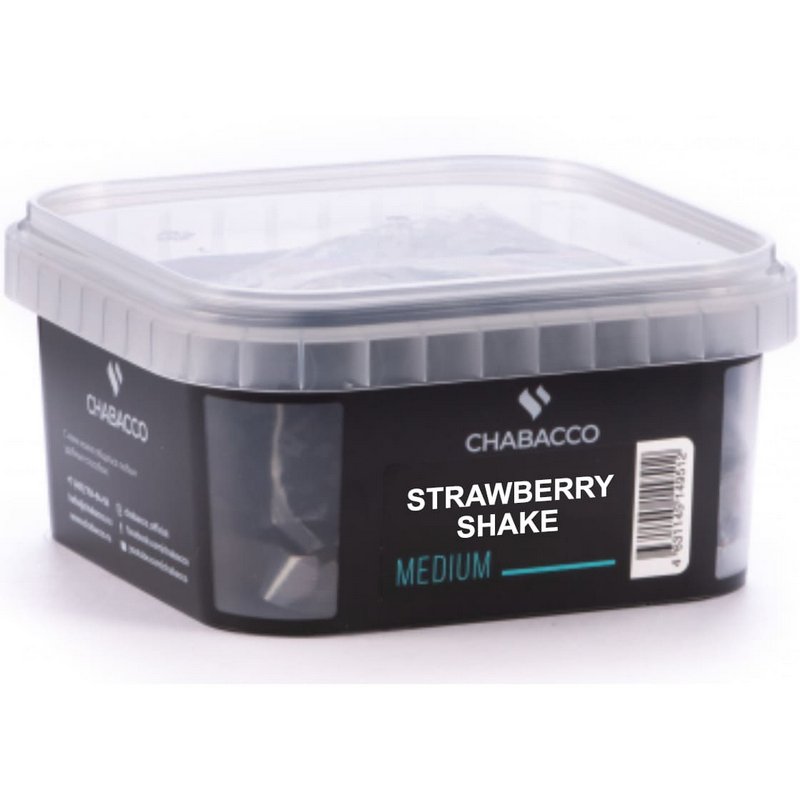 Фото Chabacco MEDIUM - Strawberry Shake (Клубничный Шейк) 200г