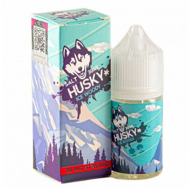 Фото Husky Salt Malaysian Series Strong - Ice Woody (Хвоя) 30мл