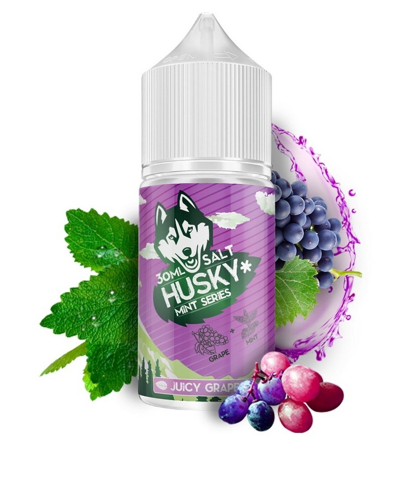 Фото Husky Salt Mint Series - Juicy Grapes (Виноград - Мята) 30мл №2