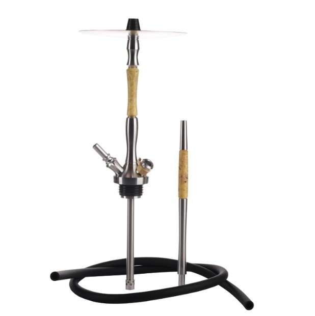 Фото Union Hookah Fibonacci Стаб. Дерево Желтый (Шахта + Мундштук + Шланг + Блюдце)