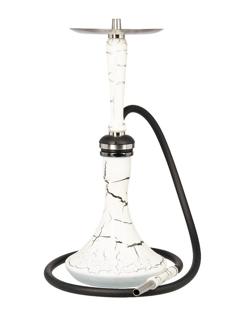 Фото Werkbund Maverick 2.0 Cracle White-Silver Set (Шахта + Мундштук + Шланг + Блюдце)