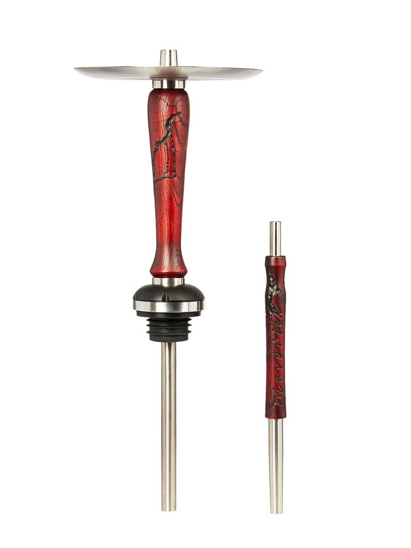 Фото Werkbund Maverick 2.0 Zeus Red-Black (Шахта + Мундштук + Шланг + Блюдце)